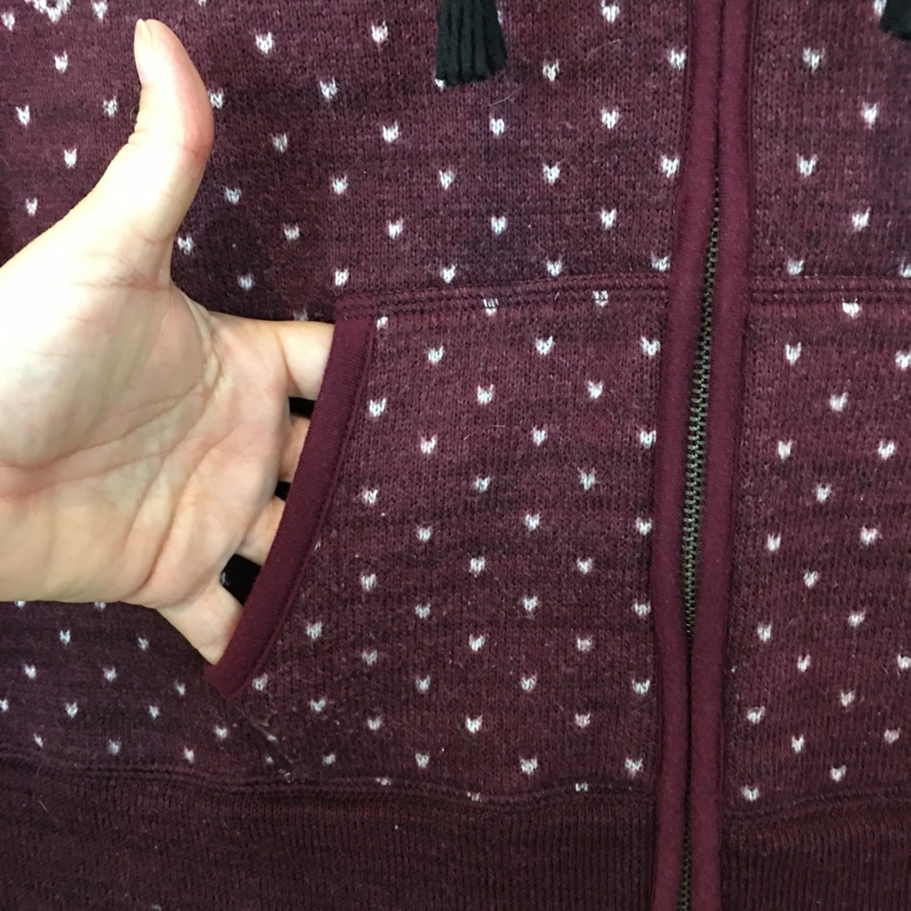 American Eagle Fair Isle Full Zip Jacket Size XL - Picture 3 of 8